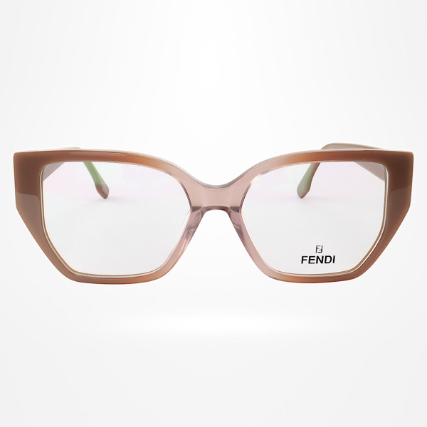 Armação de Óculos Quadrada FE50073 Nude