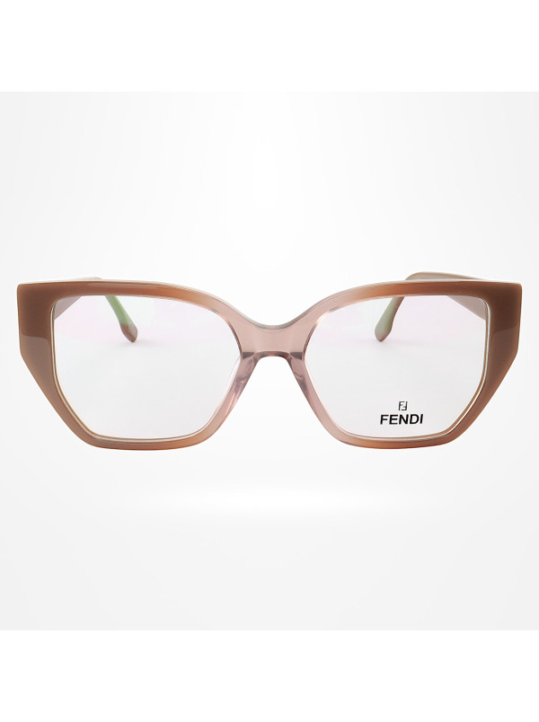 Armação de Óculos Quadrada FE50073 Nude