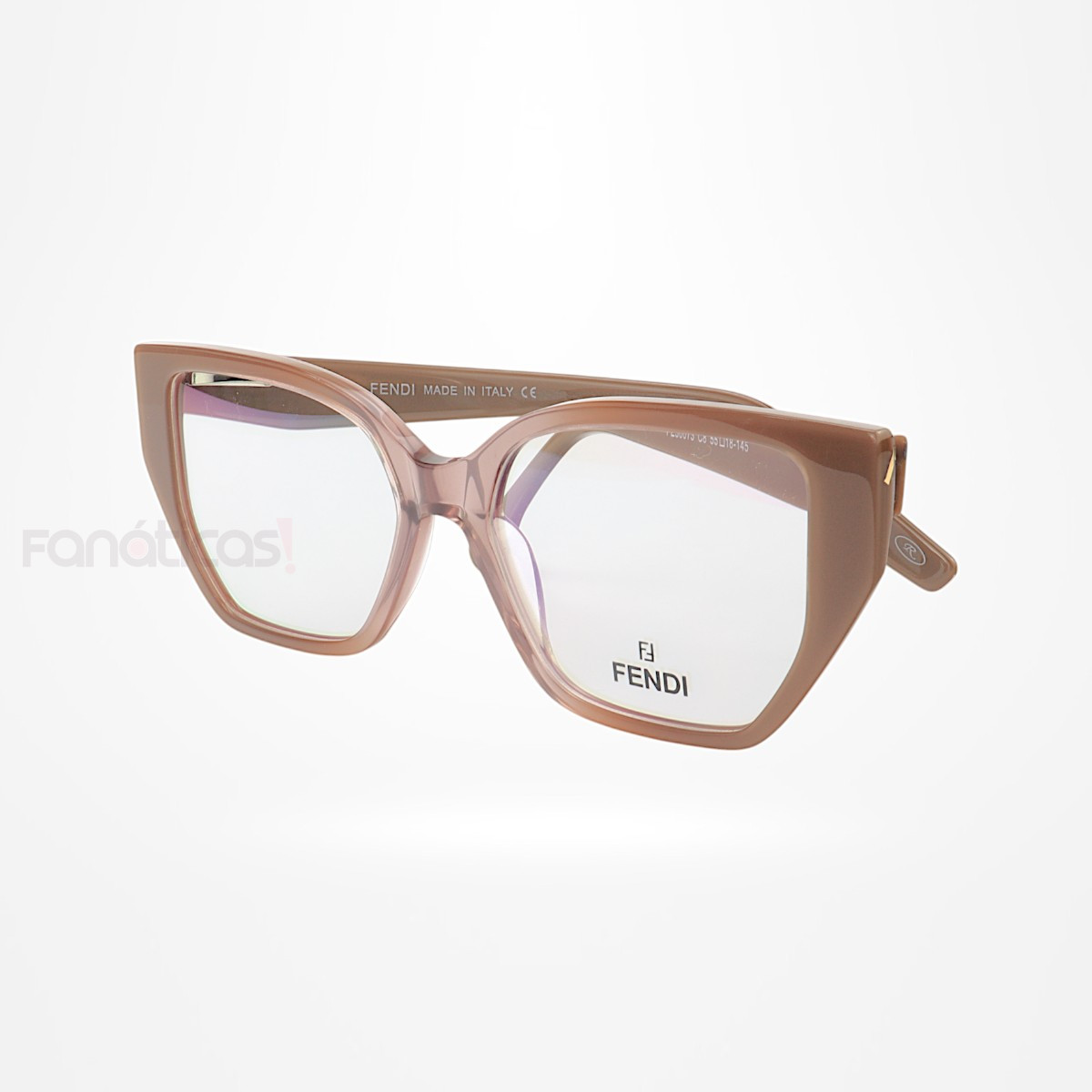 Armação de Óculos Quadrada FE50073 Nude