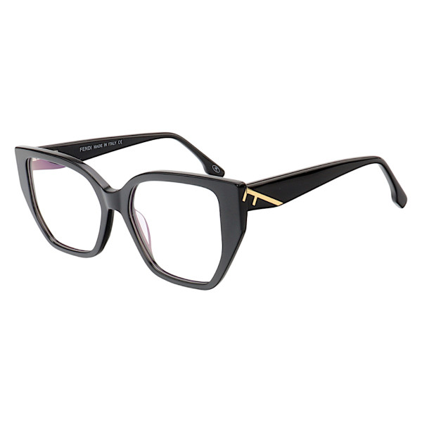 Armação de Óculos Quadrada FE50073 Preto