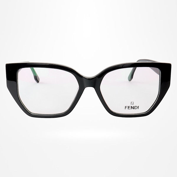 Armação de Óculos Quadrada FE50073 Preto