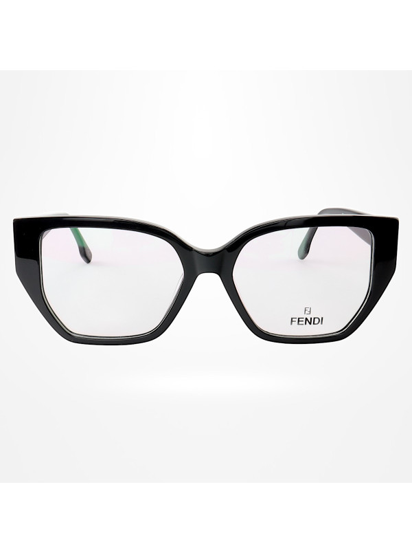 Armação de Óculos Quadrada FE50073 Preto