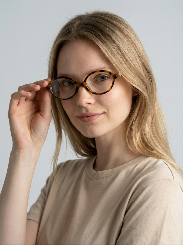 Armação de Óculos Oval MM 8948 Tartaruga