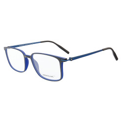 Armação de Óculos Quadrada MB0196O Preto e Azul