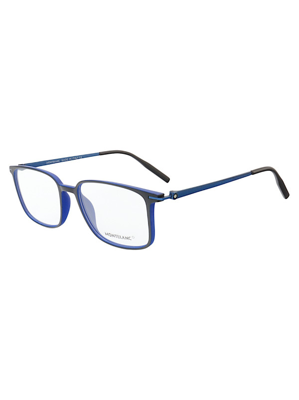 Armação de Óculos Quadrada MB0196O Preto e Azul