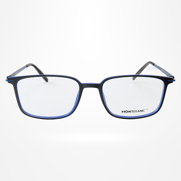 Armação de Óculos Quadrada MB0196O Preto e Azul