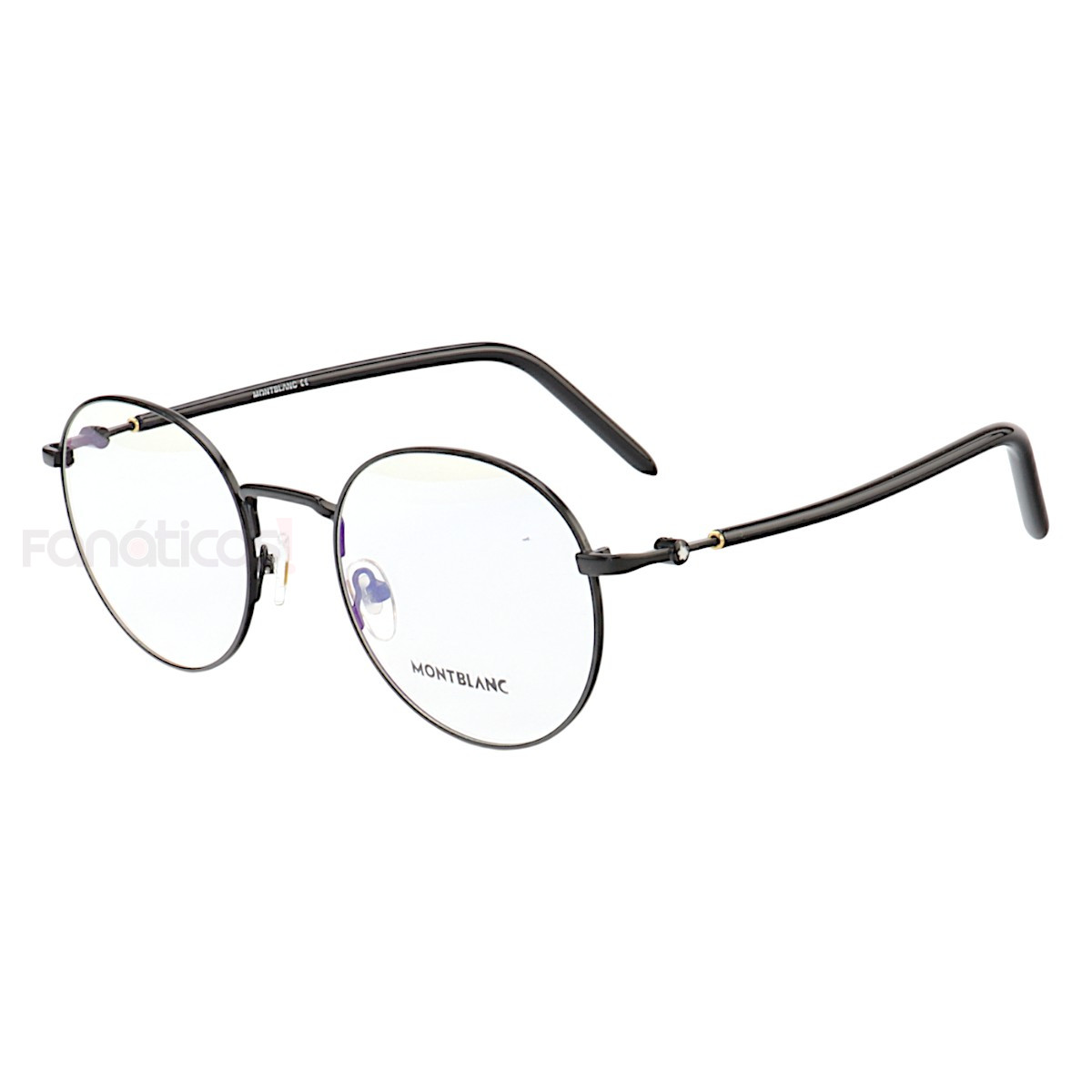 Armação de Óculos Redonda MB02730 Preta