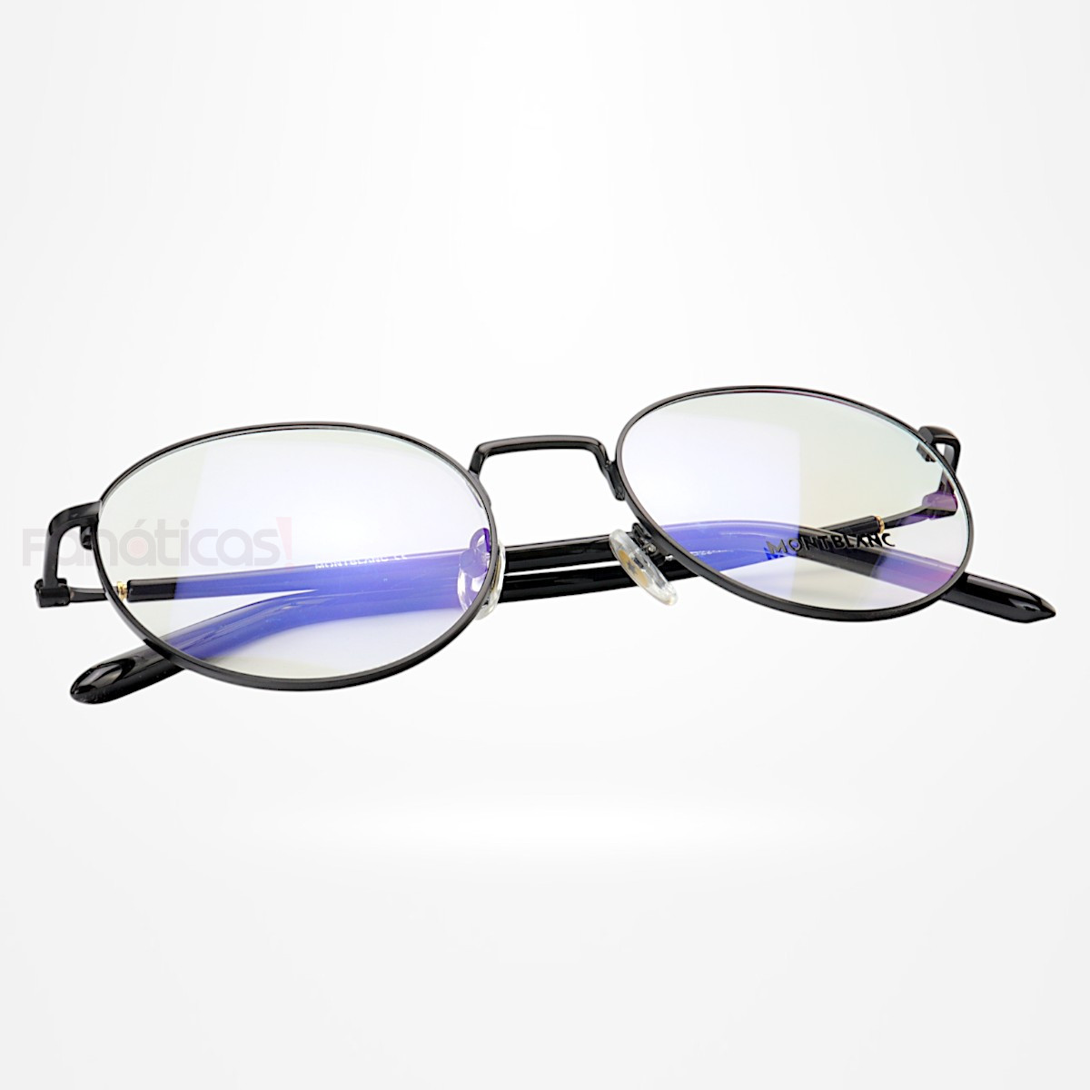 Armação de Óculos Redonda MB02730 Preta