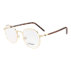 Armação de Óculos Redonda MB02730 Dourada