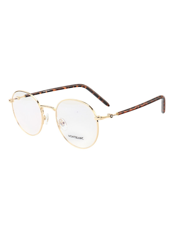 Armação de Óculos Redonda MB02730 Dourada