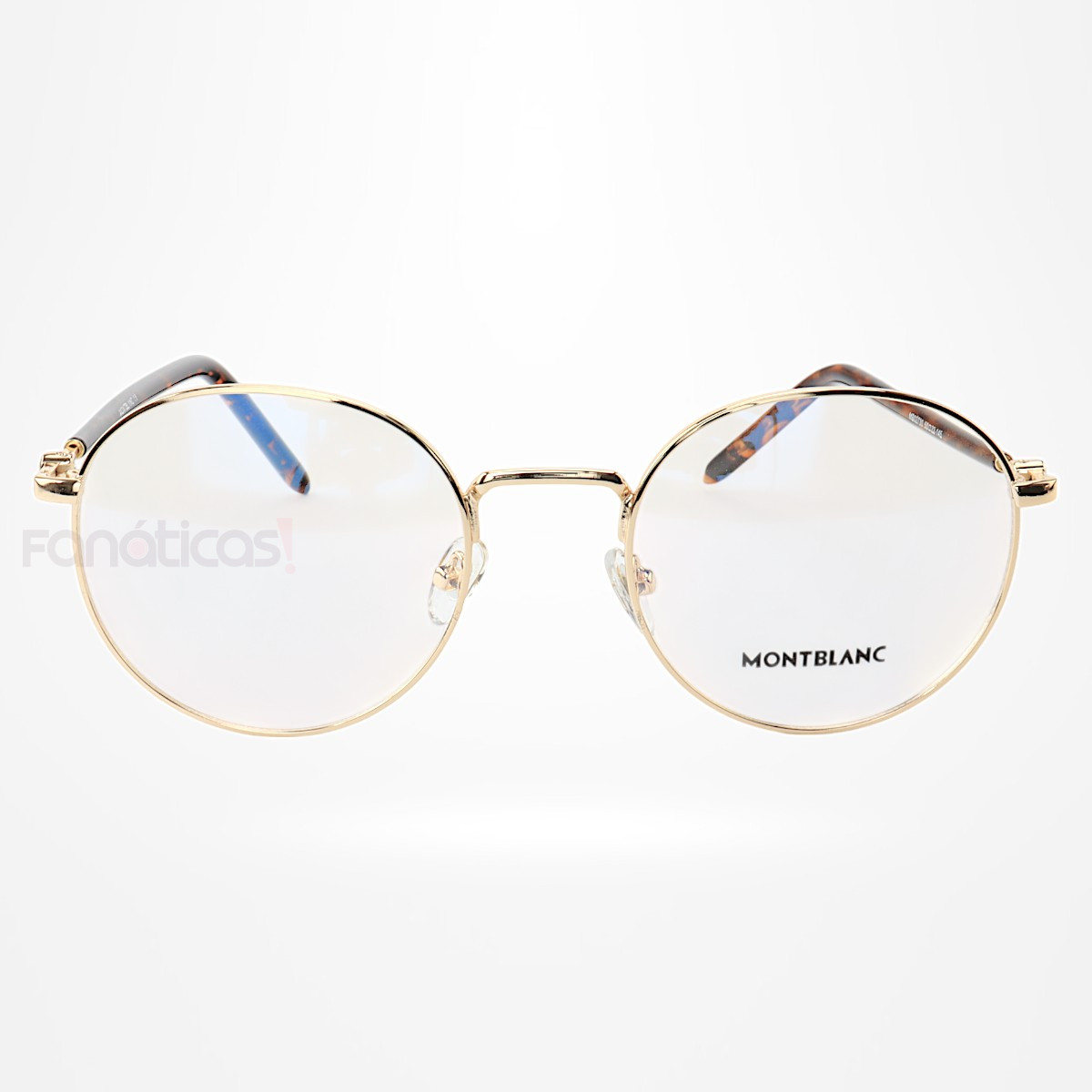 Armação de Óculos Redonda MB02730 Dourada