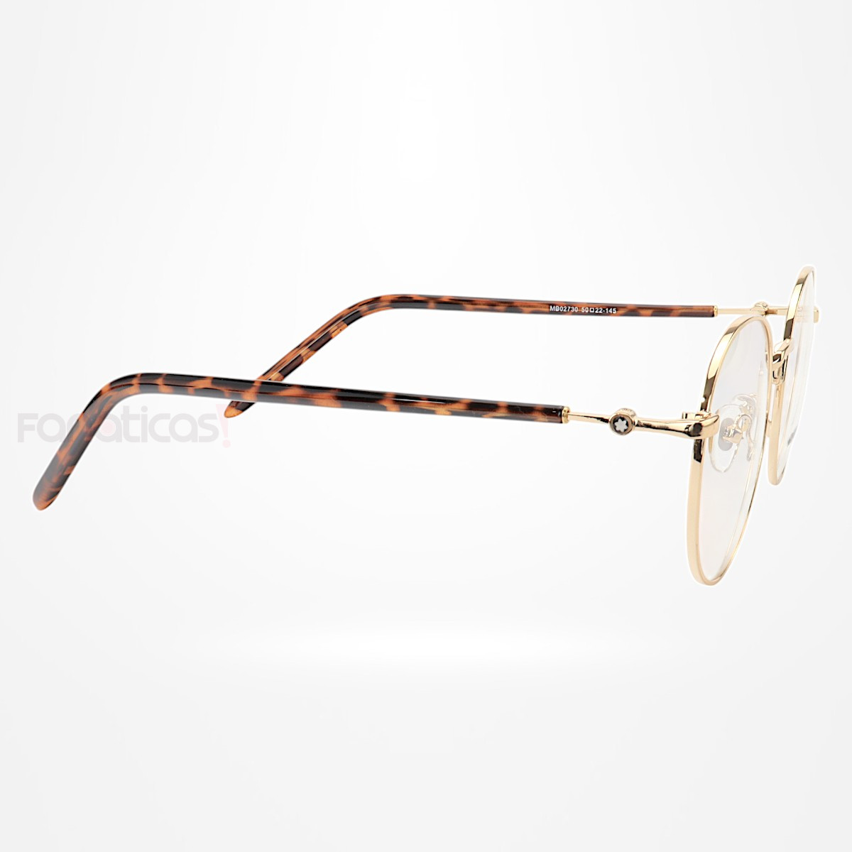 Armação de Óculos Redonda MB02730 Dourada