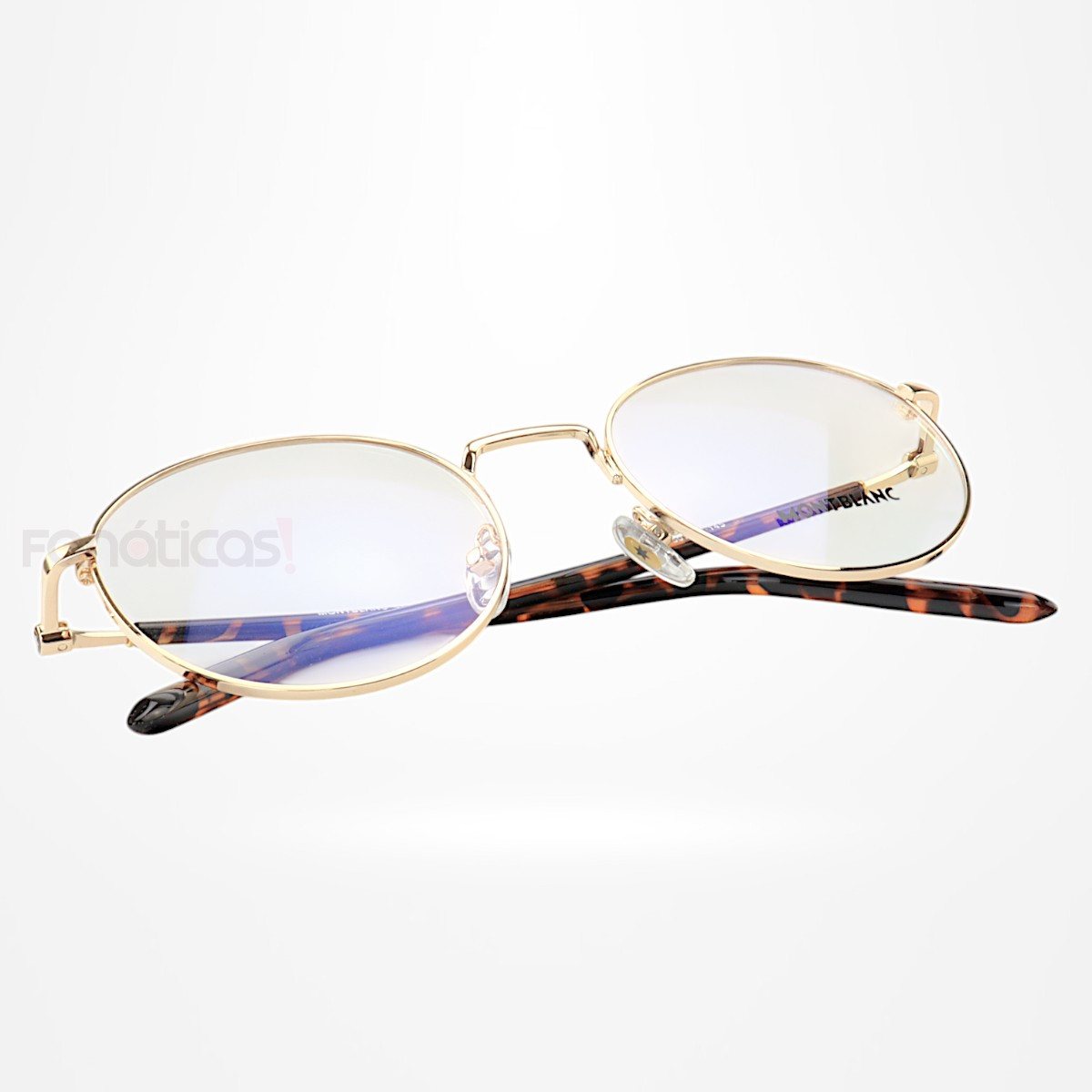 Armação de Óculos Redonda MB02730 Dourada