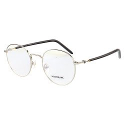 Armação de Óculos Redonda MB02730 Prata