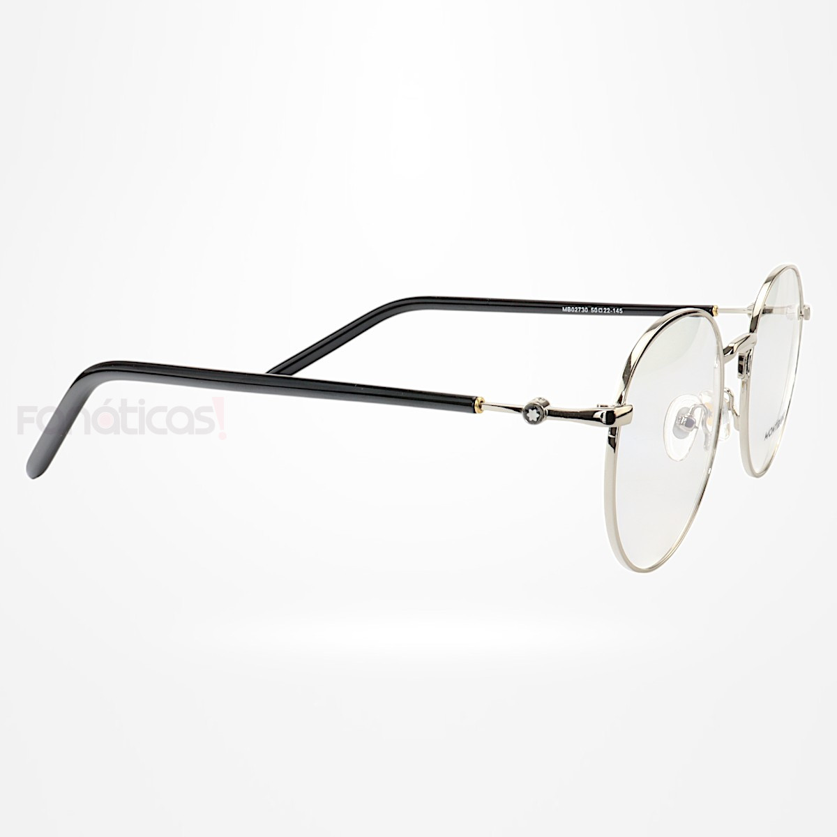 Armação de Óculos Redonda MB02730 Prata