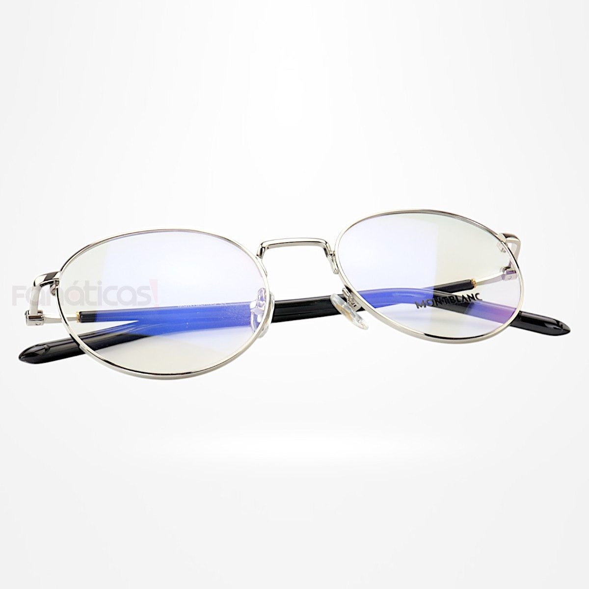Armação de Óculos Redonda MB02730 Prata