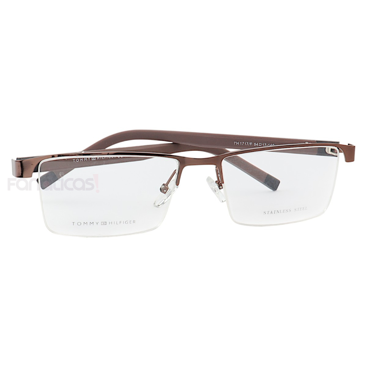 Armação de Óculos Retangular Nylon TH1717 Marrom