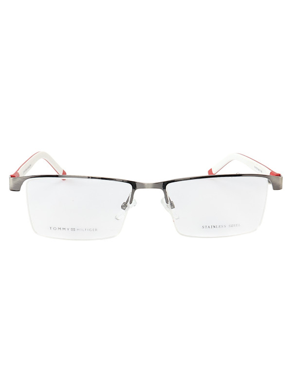 Armação de Óculos Retangular Nylon TH1717 Grafite e Branco