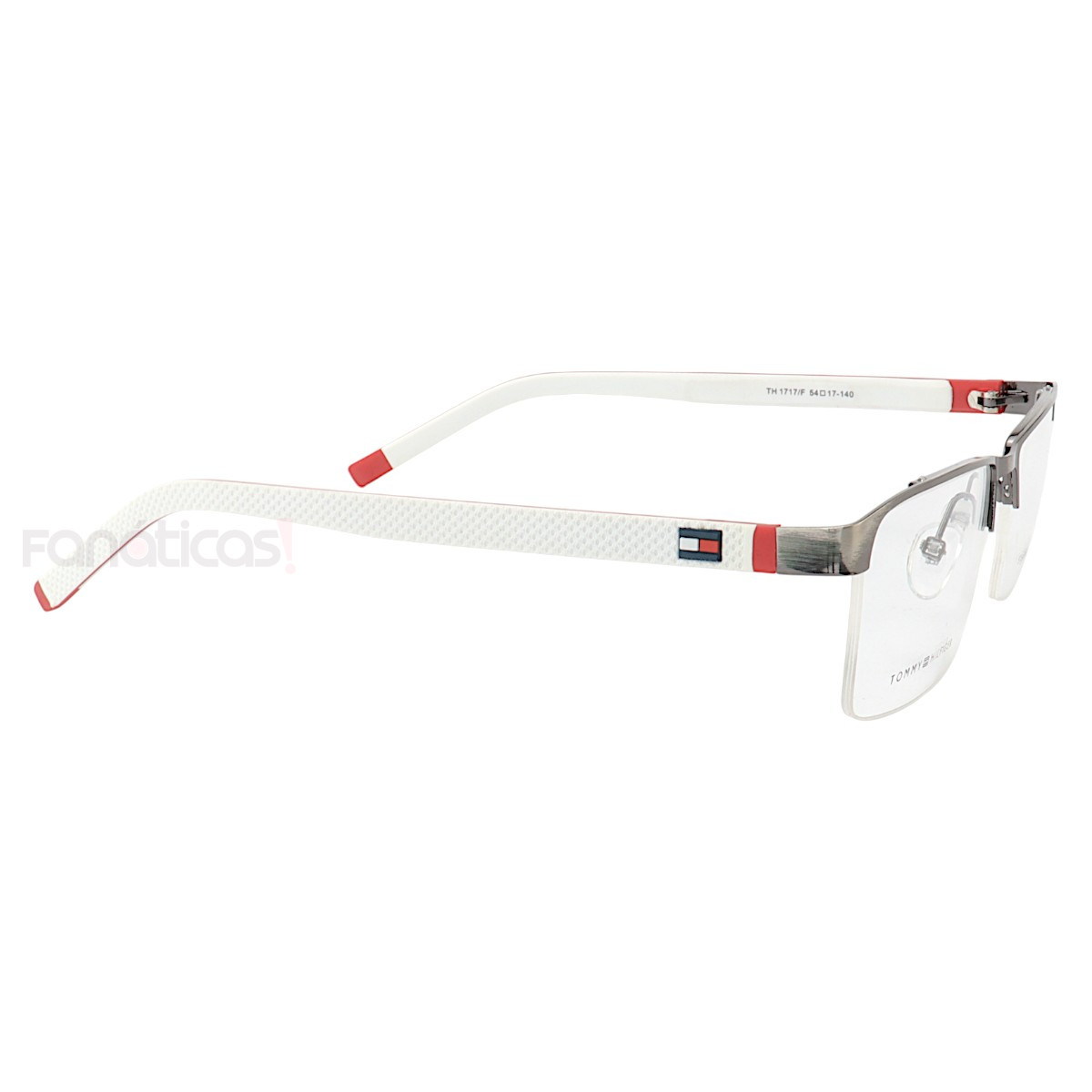 Armação de Óculos Retangular Nylon TH1717 Grafite e Branco