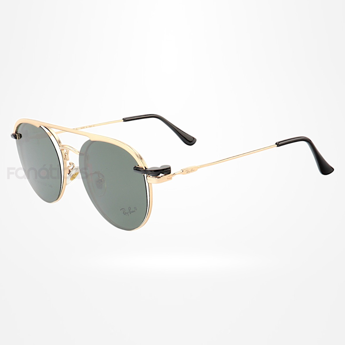 Armação de Óculos Clipon Round RB6168 Dourado e Lente Verde
