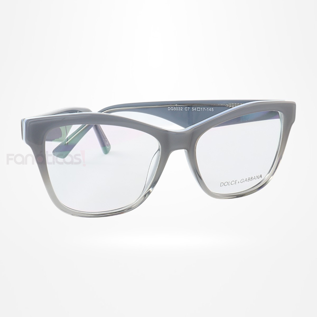 Armação de Óculos Quadrada DG5032 Cinza Azulado