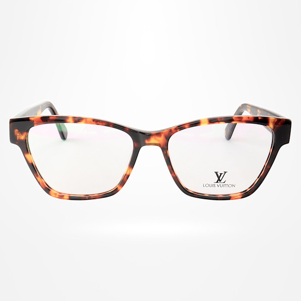 Armação de Óculos Quadrada LV1217 Marrom Tartaruga