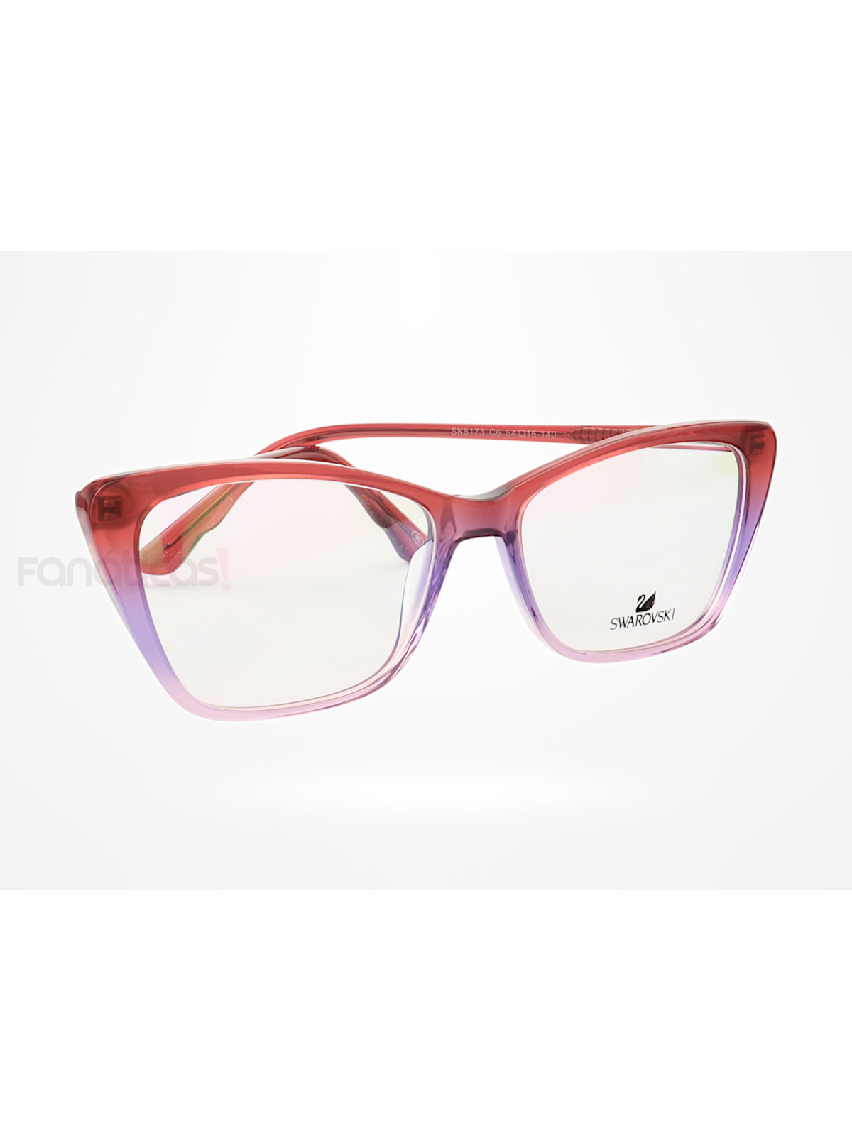 Armação de Óculos Gatinho SK5173 Vermelho Degrade