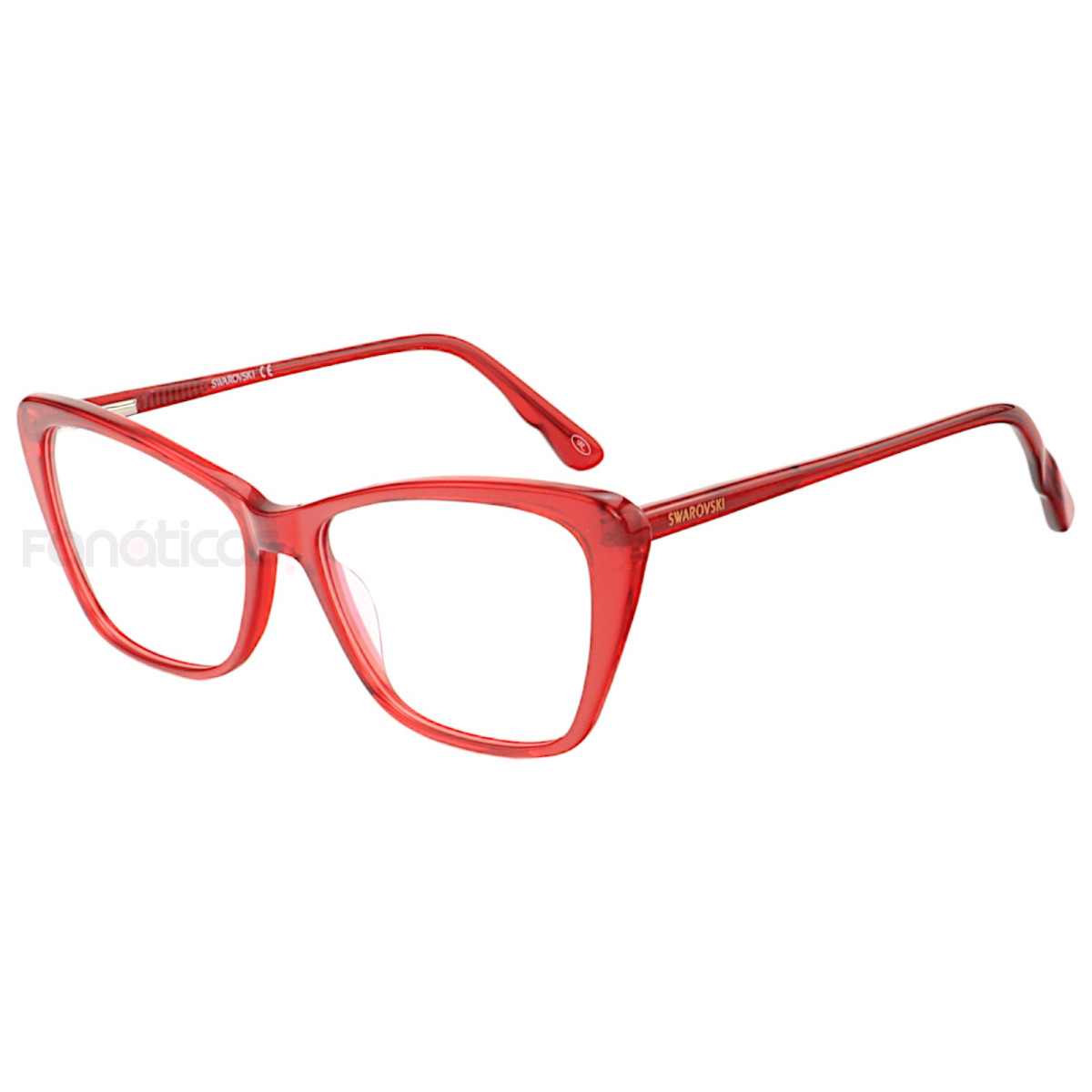 Armação de Óculos Gatinho SK5173 Vermelho Translúcido