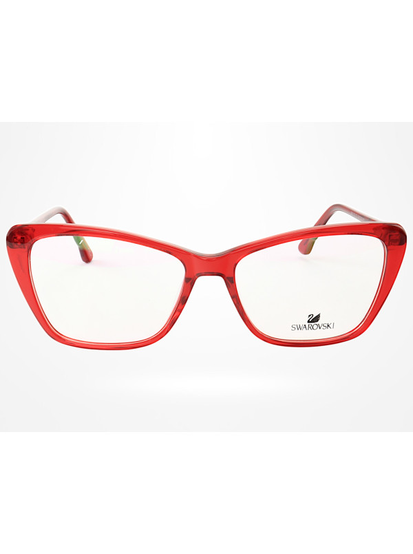 Armação de Óculos Gatinho SK5173 Vermelho Translúcido