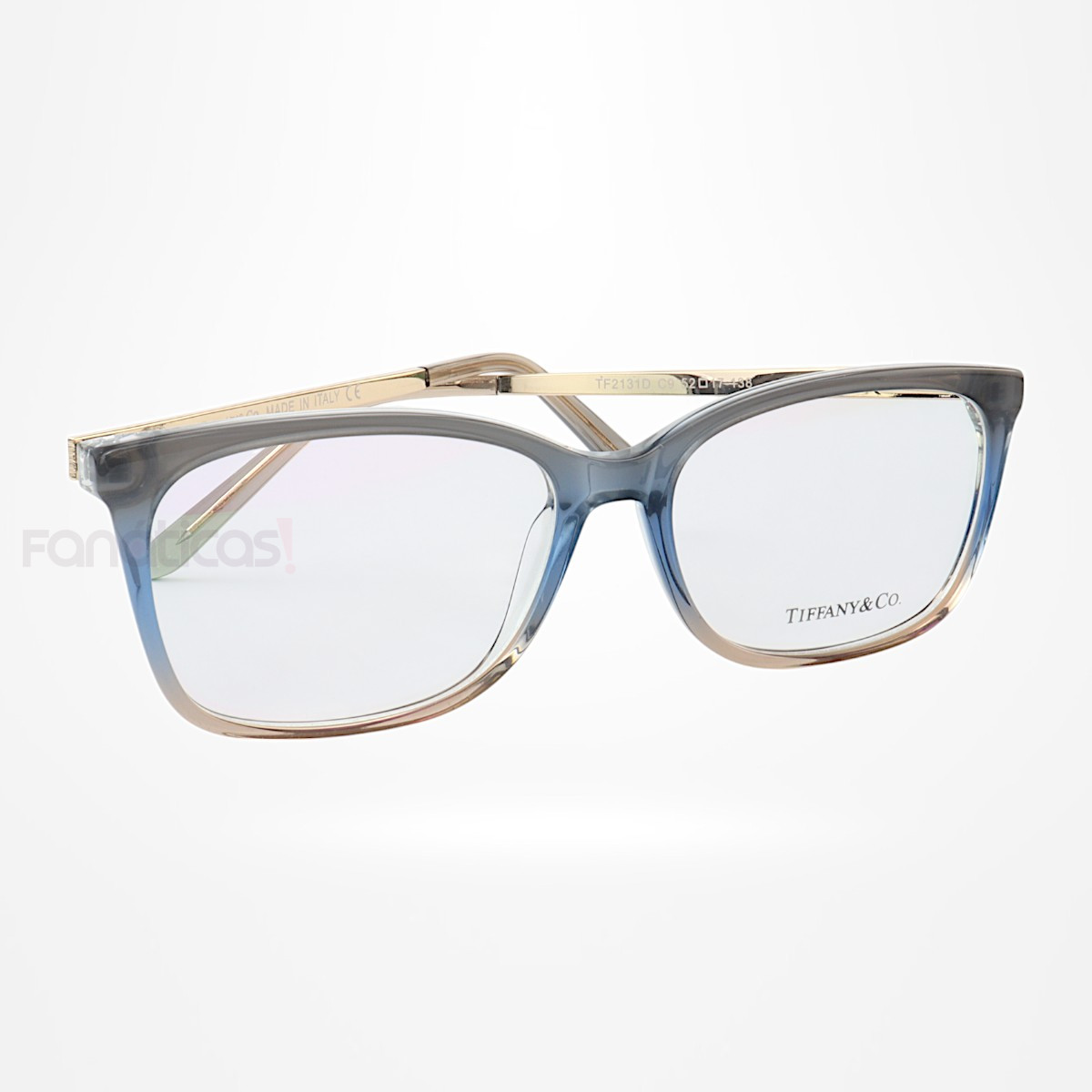 Armação de Óculos Retangular TF2131 Azul Degrade