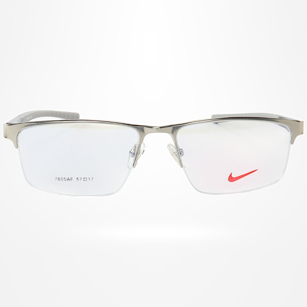 Armação de Óculos Retangular 7805AF Prata