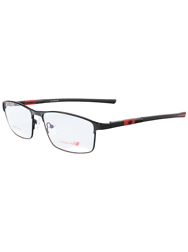 Armação de Óculos Retangular NB06129 Preto e Vermelho