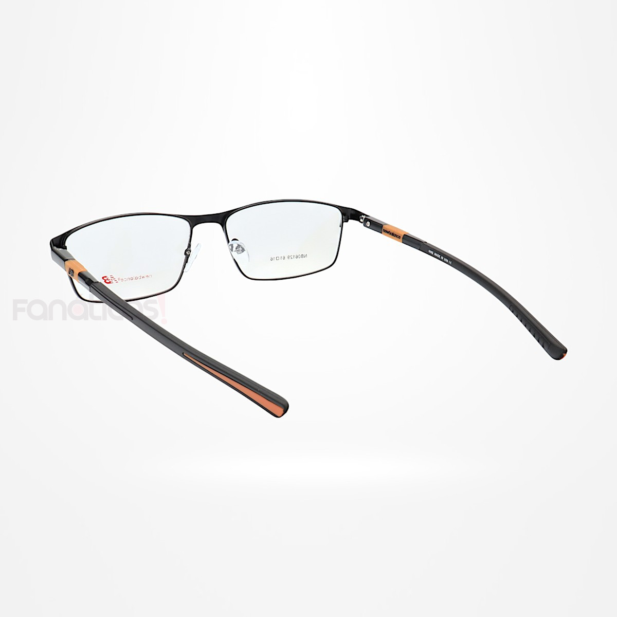 Armação de Óculos Retangular NB06129 Preto e Laranja