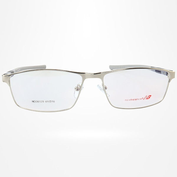 Armação de Óculos Retangular NB06129 Prata