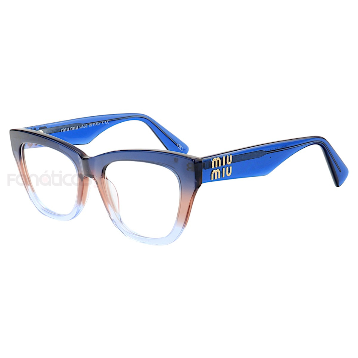 Armação de Óculos Gatinho VMV03UV Azul Degrade