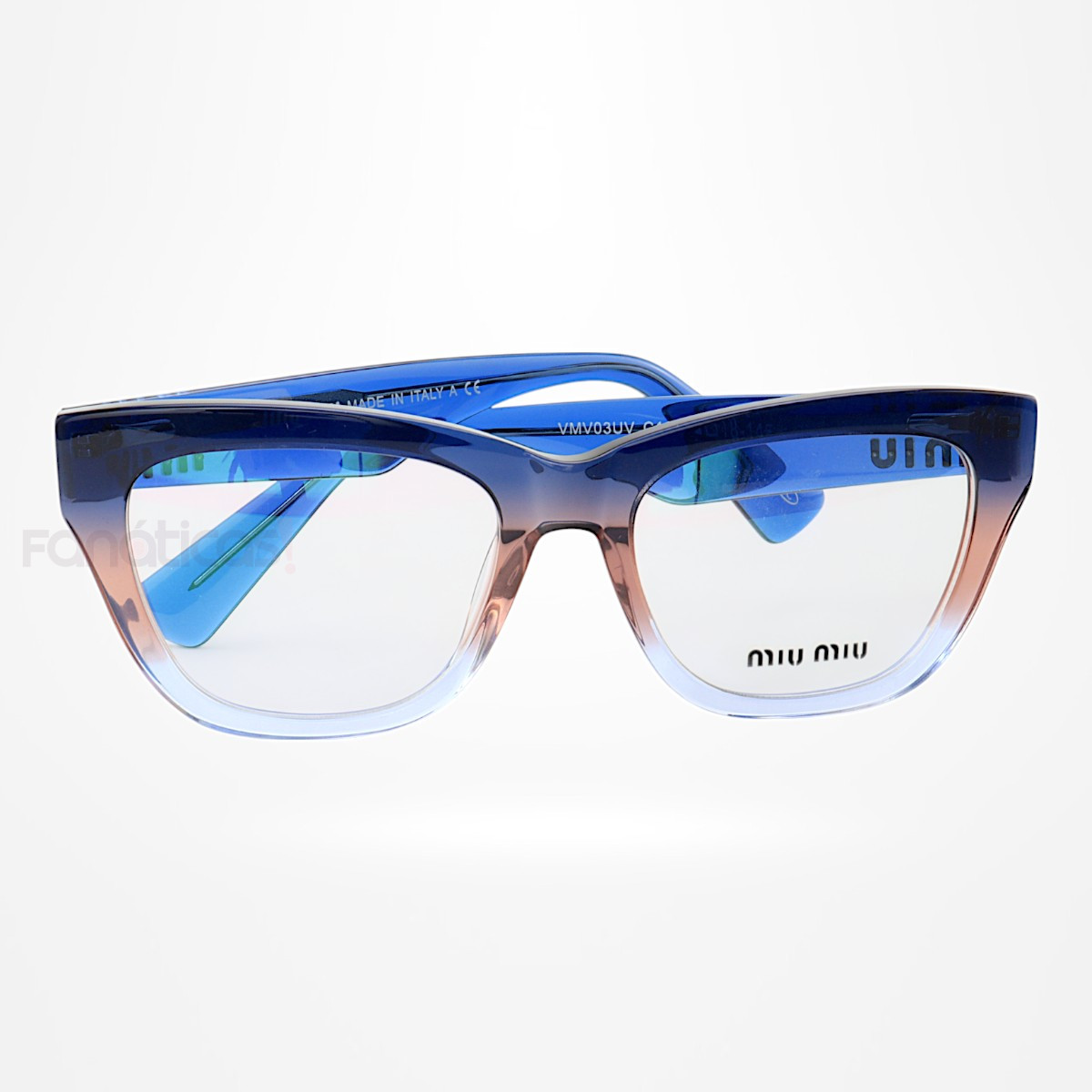 Armação de Óculos Gatinho VMV03UV Azul Degrade