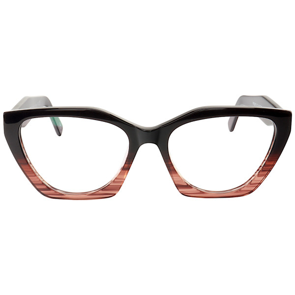 Armação de Óculos Quadrado P26YS Preto Degrade