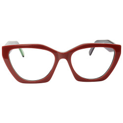 Armação de Óculos Quadrado P26YS Vermelho