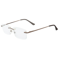 Armação de Óculos Retangular Balgriff Parafusada MT6882 Bronze