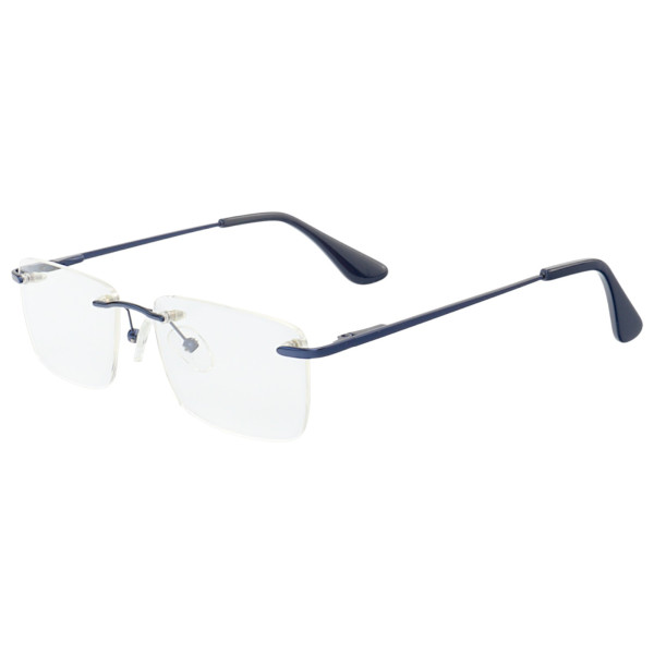 Armação de Óculos Retangular Balgriff Parafusada MT6882 Azul