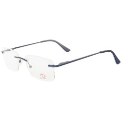 Armação de Óculos Flutuante Sem Aro Leve De Titanium Azul