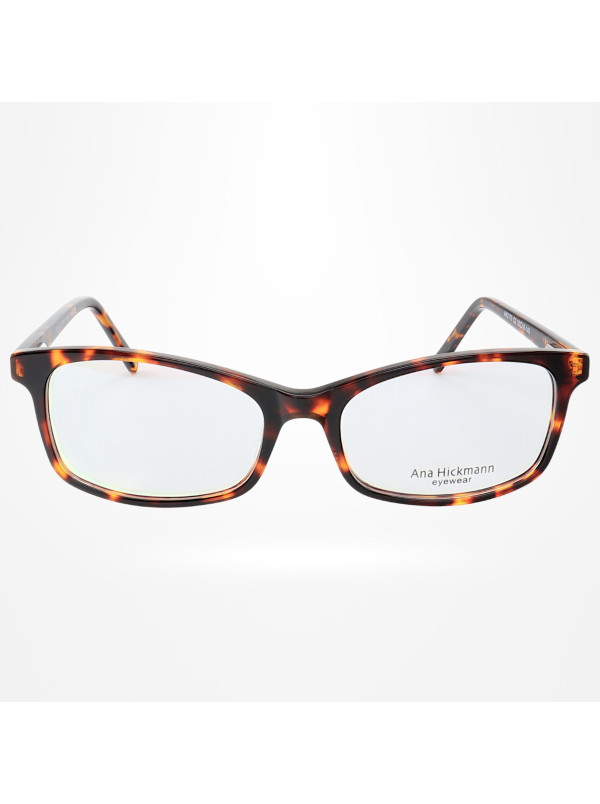 Armação de Óculos Retangular AH2170 Marrom Tartaruga