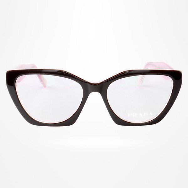 Armação de Óculos Quadrado P26YS Preto e Rosa