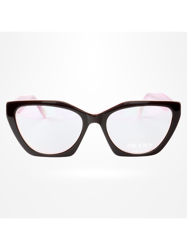 Armação de Óculos Quadrado P26YS Preto e Rosa