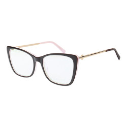 Armação de Óculos Quadrada TF2162 Preto e Rosa