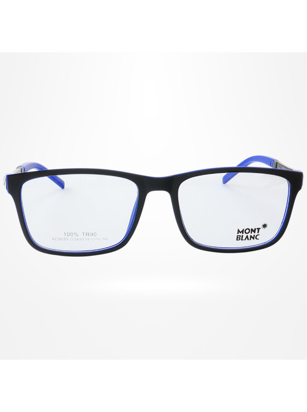 Armação de Óculos Quadrada XZ28259 Preto e Azul