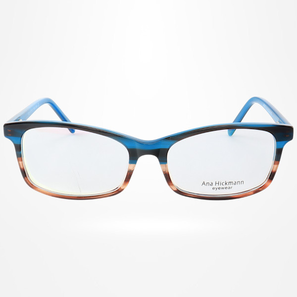 Armação de Óculos Retangular AH2170 Azul Degrade