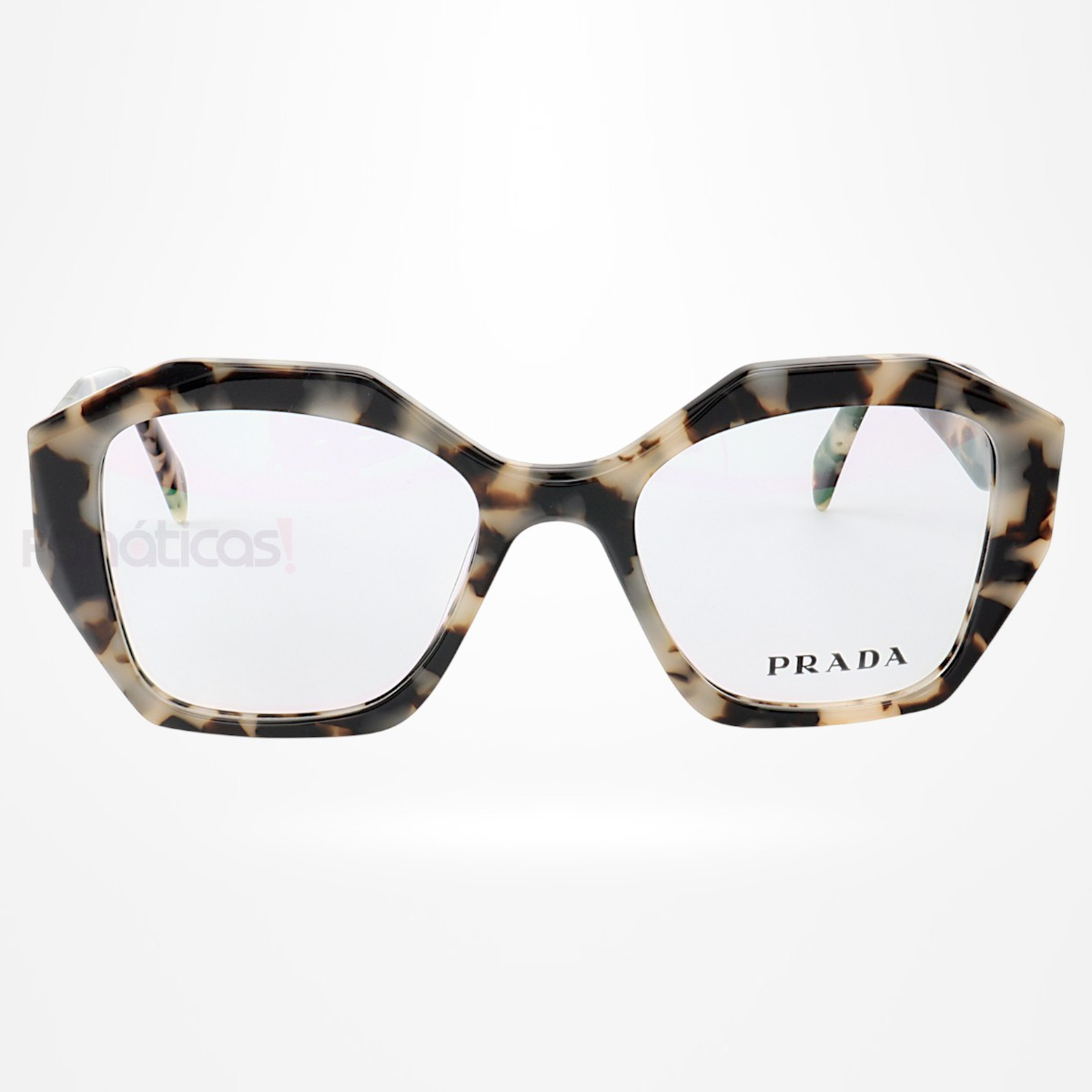 Armação de Óculos Quadrado PD58 Creme Tartaruga