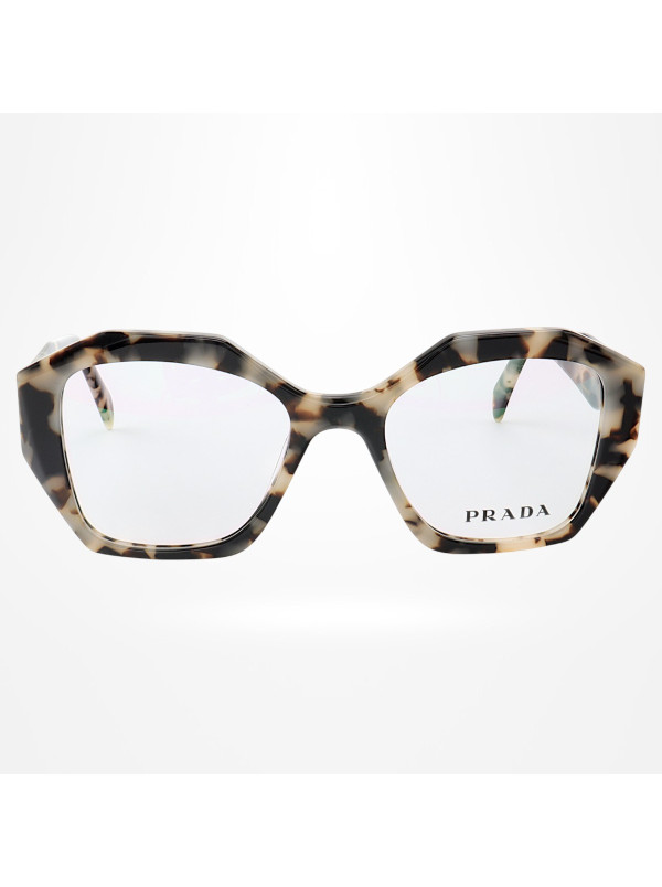 Armação de Óculos Quadrado PD58 Creme Tartaruga