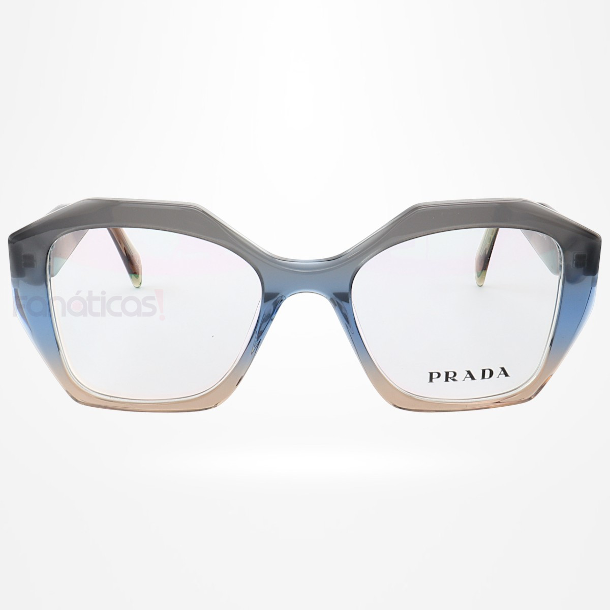 Armação de Óculos Quadrado PD58 Cinza Escuro Degrade